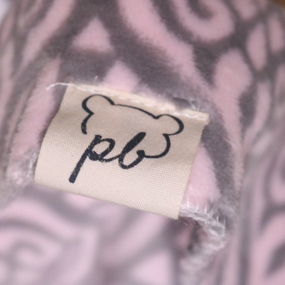 NWOT Piccolo Bambino pink & grey baby blanket b4 - Picture 3 of 6